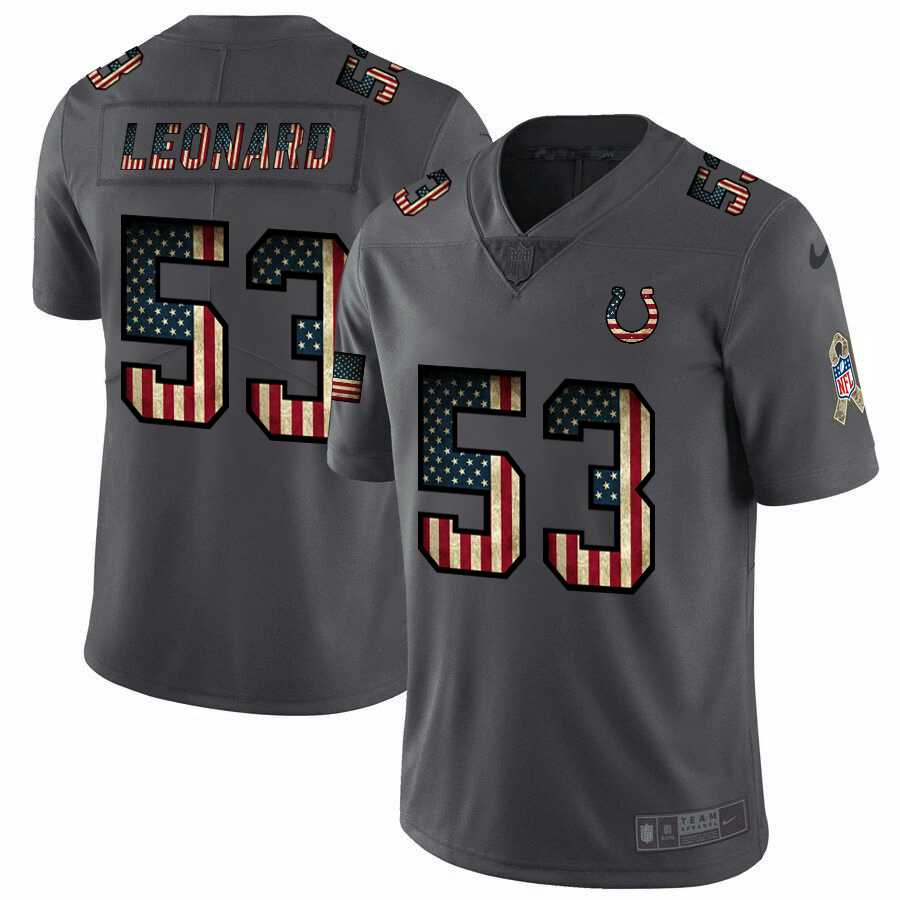Nike Colts 53 Darius Leonard 2019 Salute To Service USA Flag Fashion Limited Jersey Dyin,We sell and wholesale Nike Colts 53 Darius Leonard 2019 Salute To Service USA Flag Fashion Limited Jersey Dyin on line form chian!